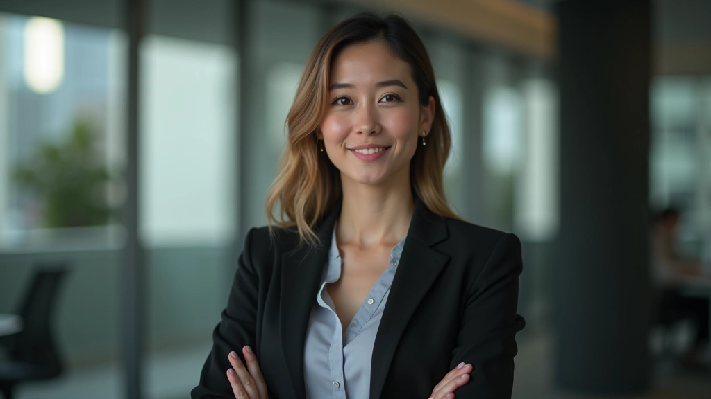 Professional conversation in modern Hong Kong office setting